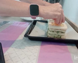 Foto del paso 7 de la receta: Sandwich relleno de espinacas y gambones