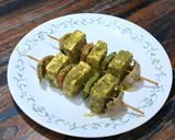 A picture of step 7 of Haryali Paneer Tikka (Paneer Starters).