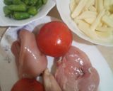 صورة لخطوة 1 من وصفة اسكالوب شهي 🍅🍅🍟🍟🍗🍗