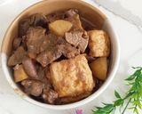 Foto langkah ke 5 dari resep 137. Semur Kecap Tahu Kentang Ati Ampela.