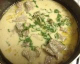 A picture of step 5 of Kashmiri Mutton Yakhni.