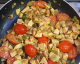 عکس مرحله 2 از دستور پیتزا رژیمی بادمجان