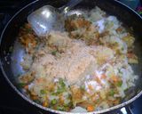 A picture of step 2 of Spicy Aloo veg Burger.