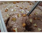 A picture of step 5 of Chocolate and Roasted Almond Ice-cream.