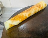 A picture of step 3 of Ghee Jaggery Dosa Roll for kids.