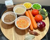 बुलगुर मिक्स दाल खिचड़ी (Bulgur Mix Lentils Khichdi) रेसिपी चरण 1 फोटो