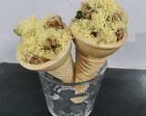 A picture of step 6 of Cone chatpata potato chat.