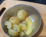 A picture of step 1 of Garlic amla instant pickle.