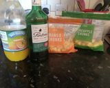 A picture of step 1 of Anything goes cocktail.