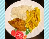عکس مرحله 3 از دستور مرغ فوق العاده خوشمزه🍗🍗🧅🧅🥔🥔🍅🍅