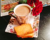 A picture of step 3 of Masala TEA / masala chai.