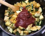 Une image de l'étape 12 de Soupe de pommes de terre et courgettes à la tomate.