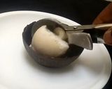 A picture of step 11 of Tender Coconut Ice-cream With Chocolate Bowl.