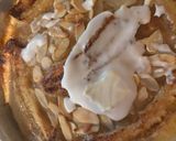 A picture of step 4 of Bánh mì, chuối nướng (Banana Bread Pudding).
