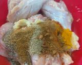 A picture of step 2 of Chatpata Chicken leg masala.