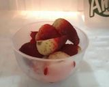 รูปขั้นตอนการทำที่ 1 ของ สตรอเบอรี่ไอซ์หวานเย็น
