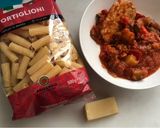 Foto del paso 1 de la receta Tortiglioni, con pisto, receta de aprovechamiento