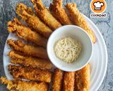 Gambar langkah 10 resipi Popia Cendawan Rangup.