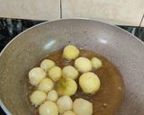 A picture of step 4 of ALOO DUM in WHITE GRAVY...