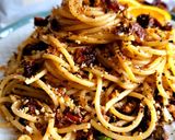 Une image de l'étape 5 de Spaghetti tomates séchées et pain croustillant à la pistache !!.