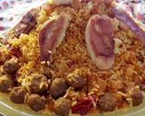 عکس مرحله 1 از دستور قلقلی پلو با ته دیگ فیله مرغ زعفرانی