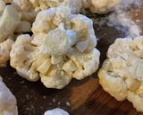 A picture of step 1 of Cheese-Stuffed Battered Cauliflower.