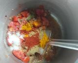 A picture of step 1 of Guar beans veg.