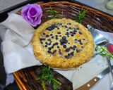 عکس مرحله 21 از دستور گلت چیز کیک بلوبری💙 Blueberry Cheesecake Galette