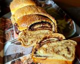 Diós-nutellás fonott kalács recept fázis 13 fotója