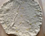 A picture of step 4 of Artichoke, Sun-dried Tomato, and Goat Cheese Pizza.
