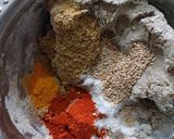 A picture of step 1 of Jowar-Bajri Vada.