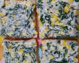 A picture of step 3 of Cheesy Spinach and Corn Sandwich.