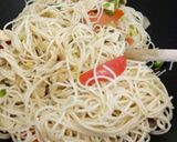 A picture of step 3 of Yui inspired noodles.