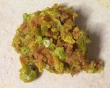 A picture of step 4 of Carrot paratha with peas.