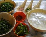A picture of step 1 of Palak Phudina Buttermilk.