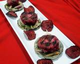 Beetroot canapés on bajra roti recipe step 4 photo