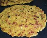 A picture of step 8 of # Monsoon season # Besan gobhi cheela.