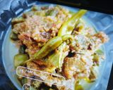 A picture of step 8 of Mutton lady finger😋.