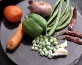A picture of step 9 of Navratan pulao.