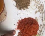 A picture of step 1 of Spicy grilled chicken tikka.