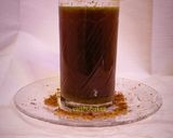 A picture of step 3 of Tamil style Panakam / jaggery drink.