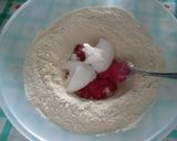 A picture of step 2 of Pink Focaccia with Cherry Tomatoes.