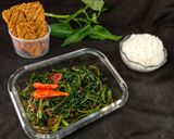 Foto langkah ke 3 dari resep Kangkung cah terasi.