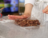 A picture of step 8 of Crunchy! Easy Cocoa Cookies with Almonds, Walnuts, and Raisins🍪.