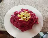 Foto del paso 4 de la receta: Tallarines con pesto de beterraga