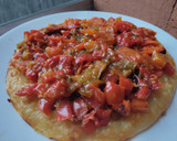 Foto del paso 5 de la receta: Falsa "pizza" de pimiento y tomate caramelizados🍅🌶️🍕