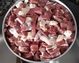 Foto do passo 1 de Espaguete de pupunha com carne seca