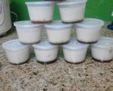 Hình bước làm 7 của món Flan sữa dừa tráng miệng cho cả nhà