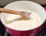 A picture of step 1 of Tri colour coconut ladu.