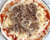 Foto langkah ke 10 dari resep Pizza Meat & Quattro Formaggi (Sourdough Discard).